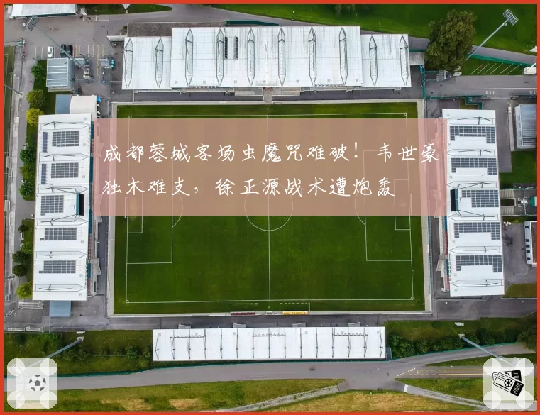成都蓉城客场虫魔咒难破！韦世豪独木难支，徐正源战术遭炮轰